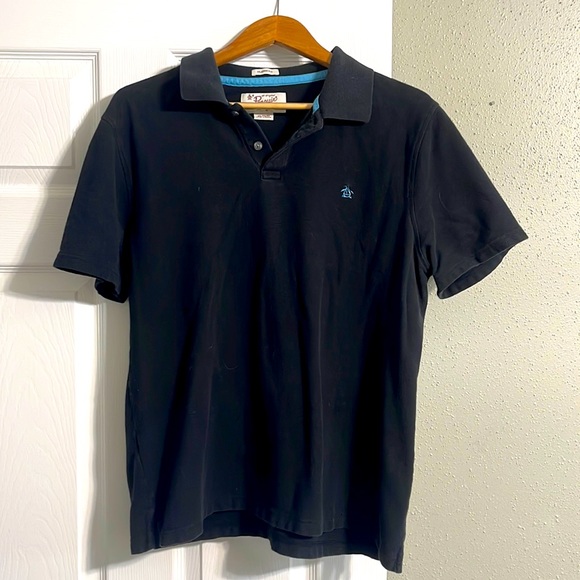 Original Penguin black polo XL. Worn twice - Picture 1 of 3